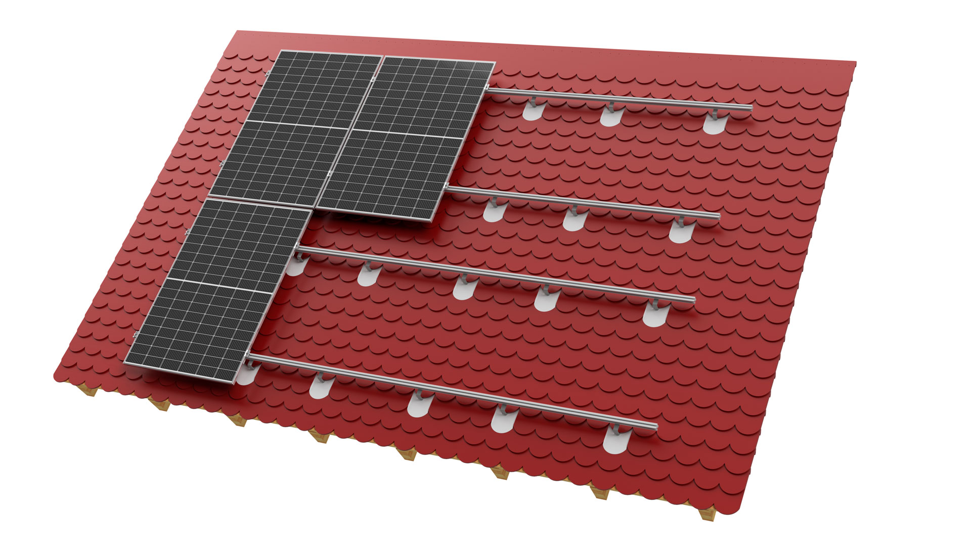 Montagesystem Schrägdach